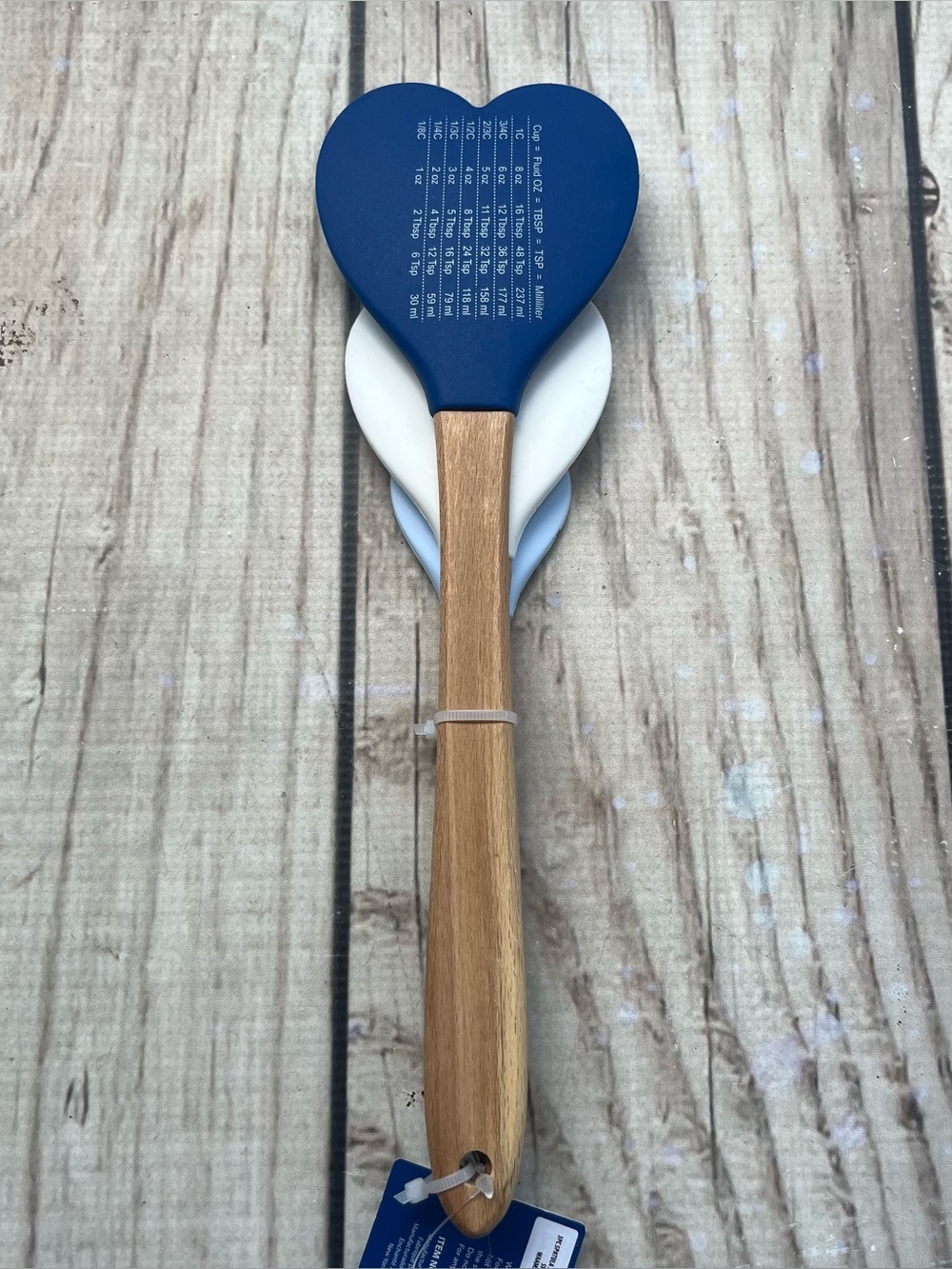 CWC Cook With Color 3 Piece Heart Shape Spatula Set 4th July Stars & Stripes - Picture 11 of 12